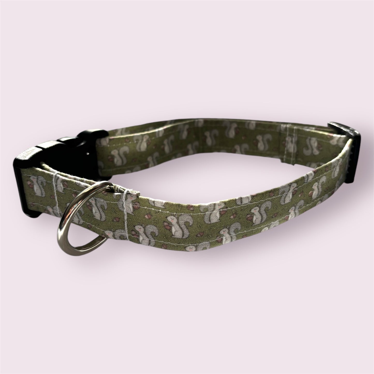 Squirrel Handmade Dog Collar | Fun & Adjustable