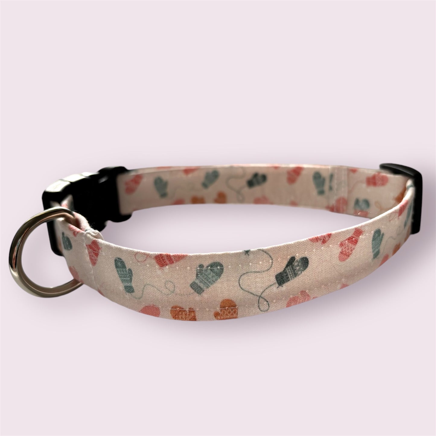Winter Mittens Handmade Dog Collar | Cozy & Adjustable