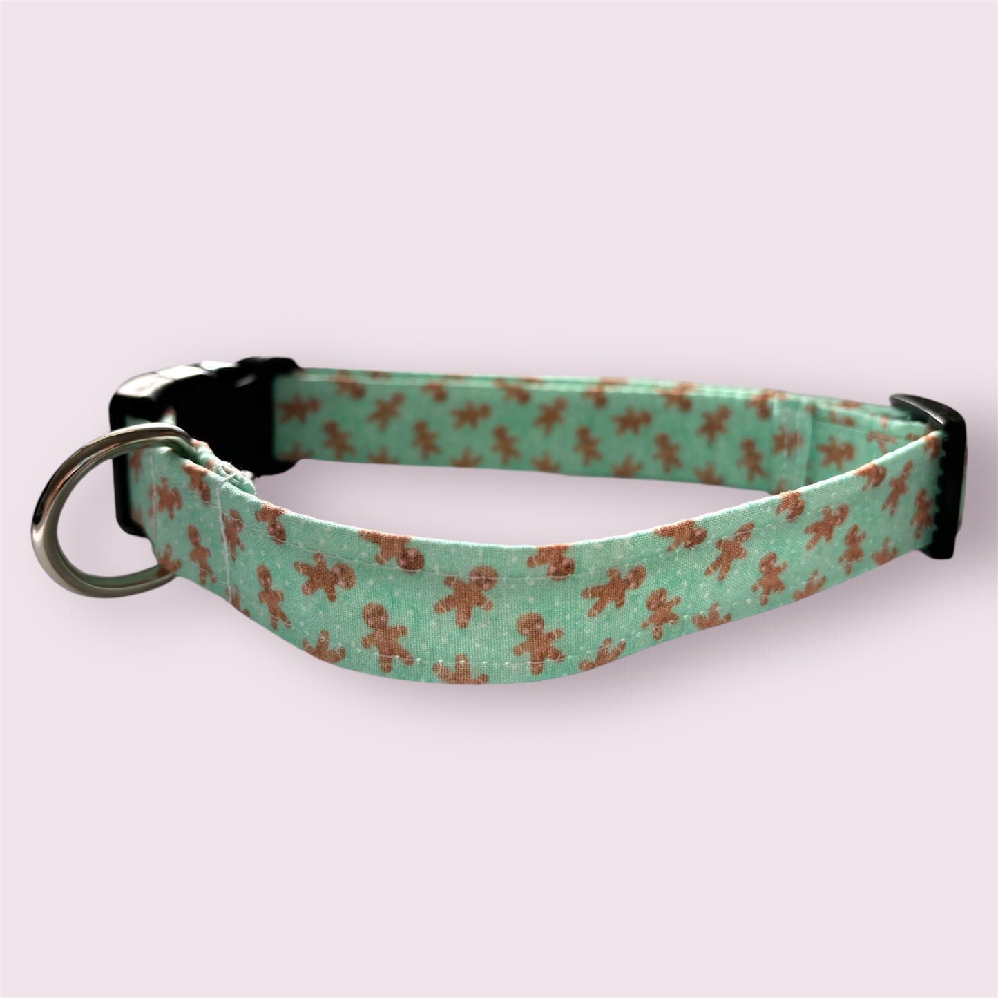 Gingerbread Men Handmade Dog Collar | Adjustable