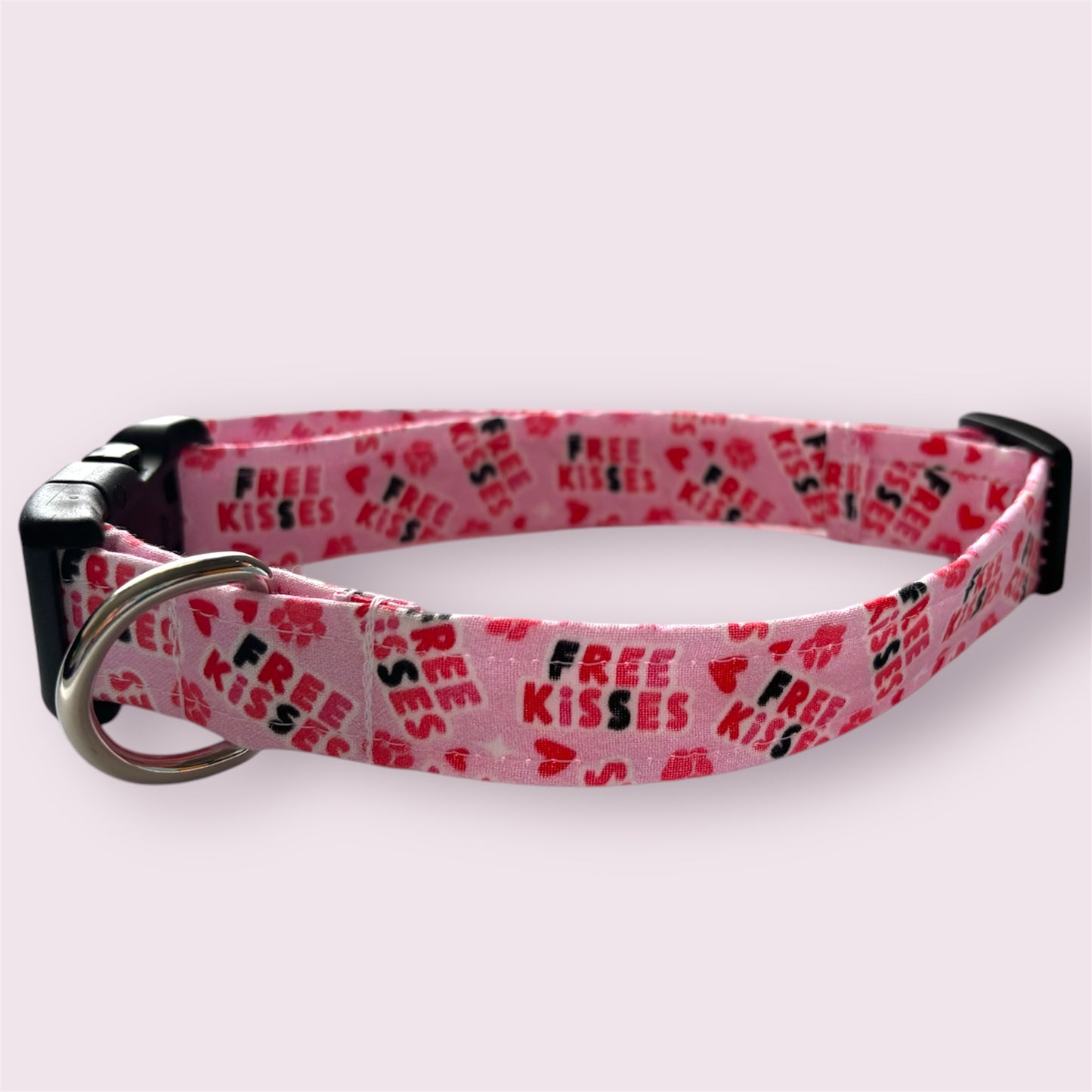 Free Kisses Handmade Dog Collar | Fun & Adjustable