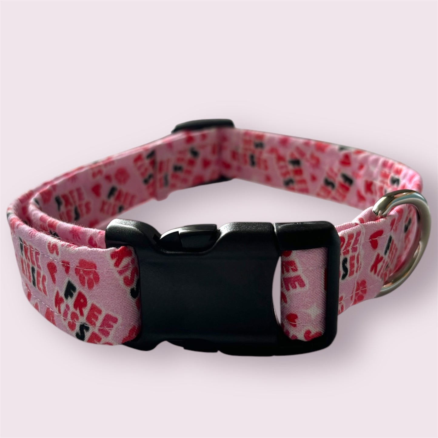 Free Kisses Handmade Dog Collar | Fun & Adjustable