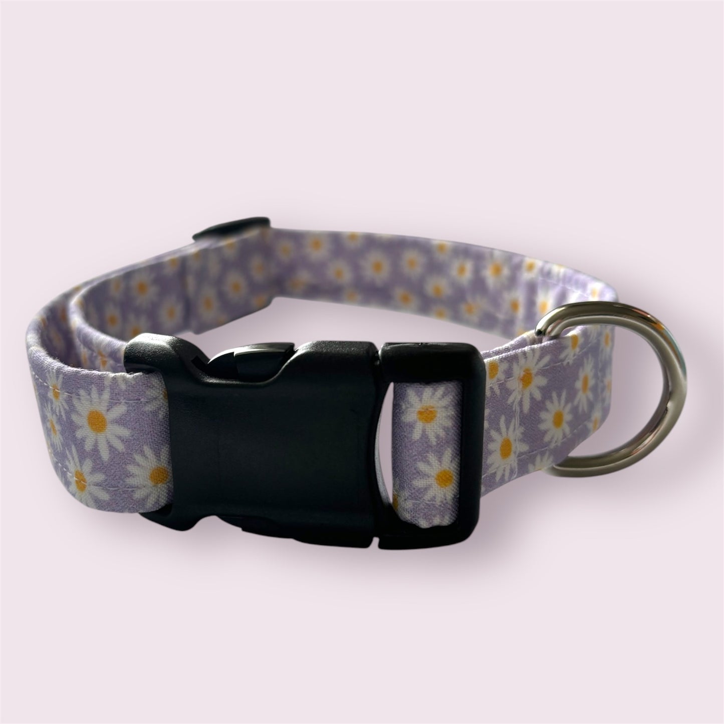Lavender Daisy Handmade Dog Collar | Adjustable & Cute