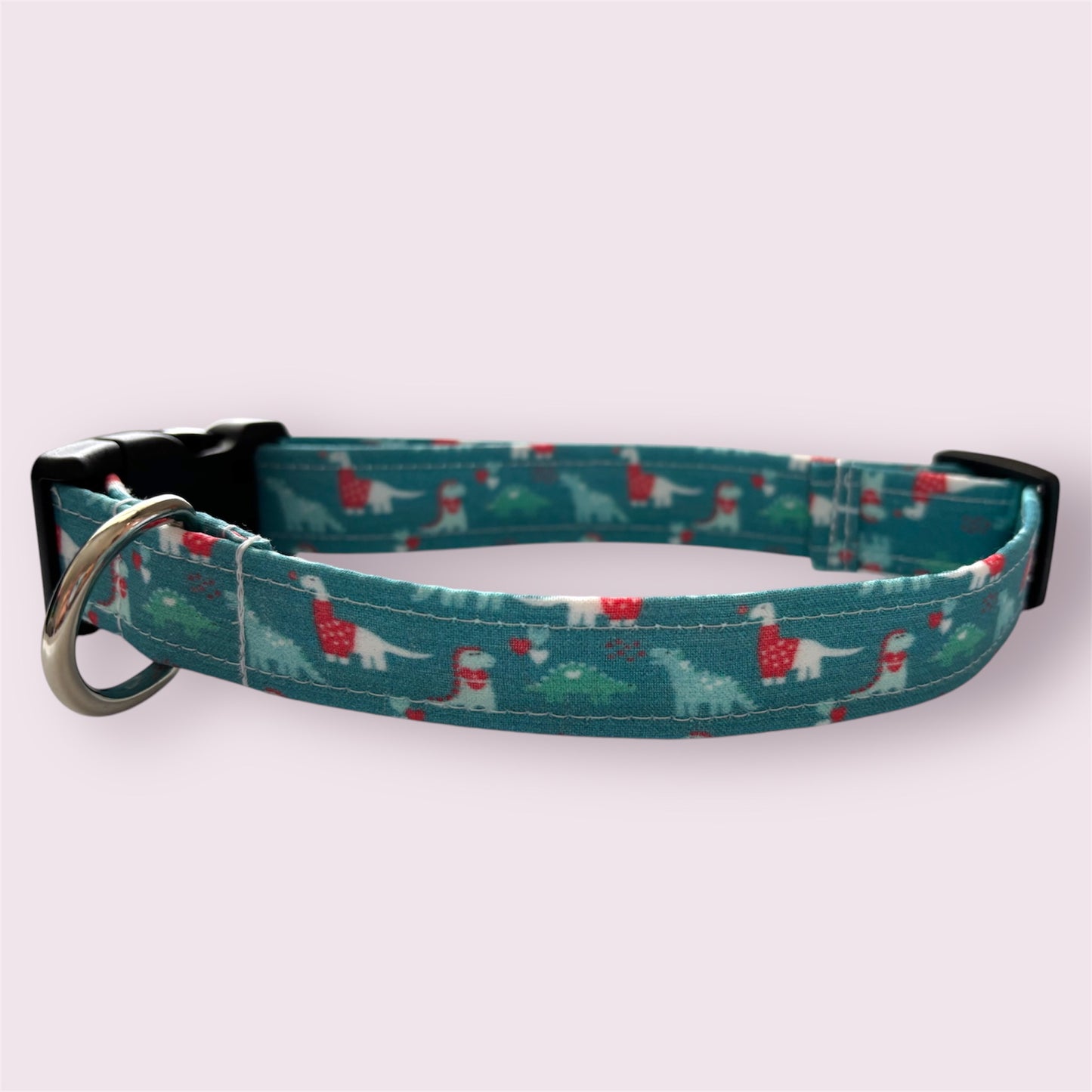 Dino Love Handmade Dog Collar | Adjustable & Fun