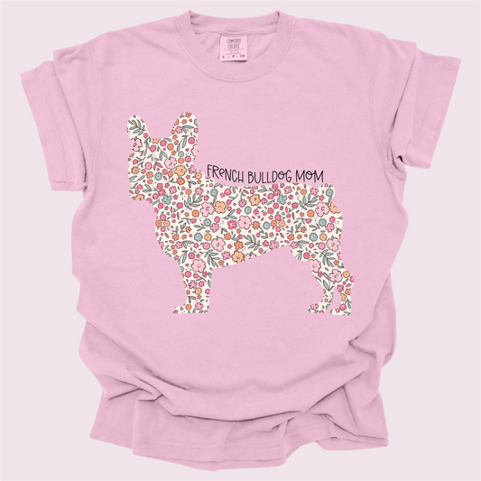 Comfort Colors T-French Bulldog Mom
