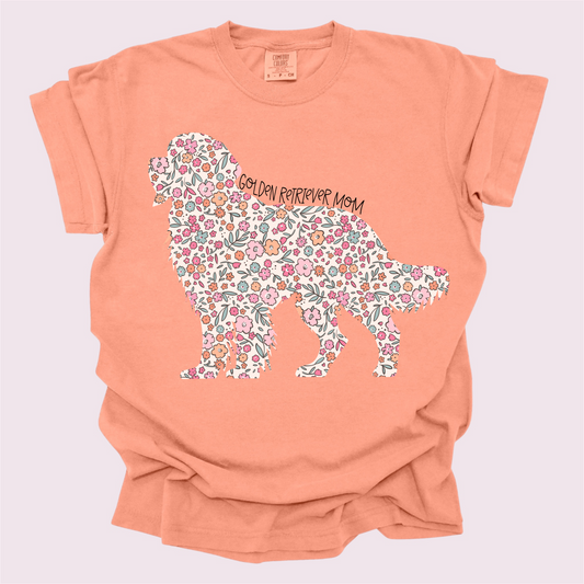 Comfort Colors T-Golden Retriever Mom