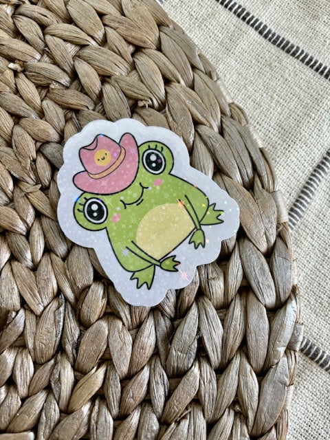 Sticker-cowboy frog