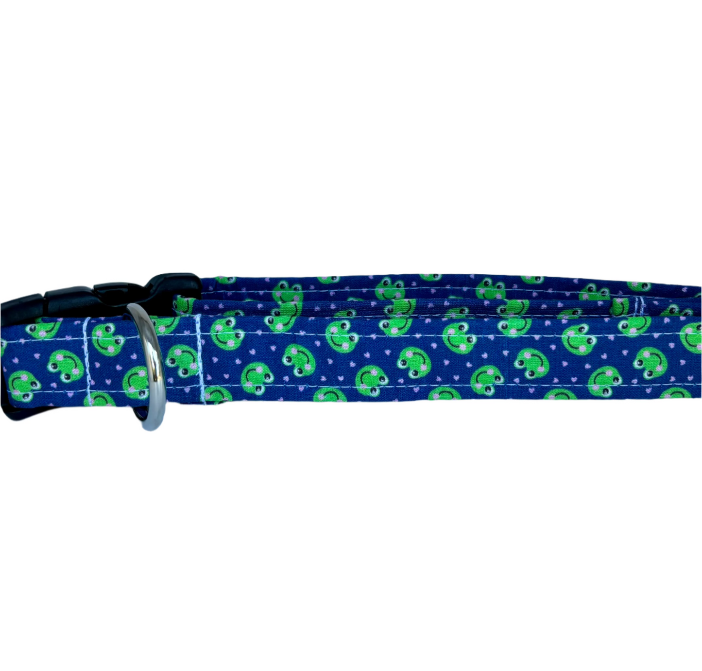 Handmade Dog Collar-frogs