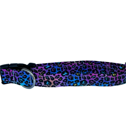 Handmade Dog Collar-bright leopard