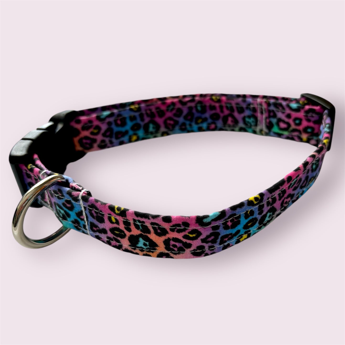 Handmade Dog Collar-bright leopard