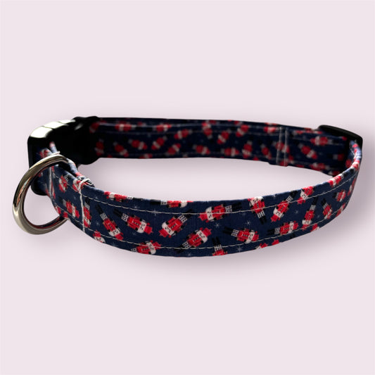 Handmade Dog Collar-Red Nutcracker