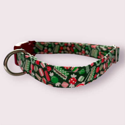 Handmade Dog Collar-Christmas Candy