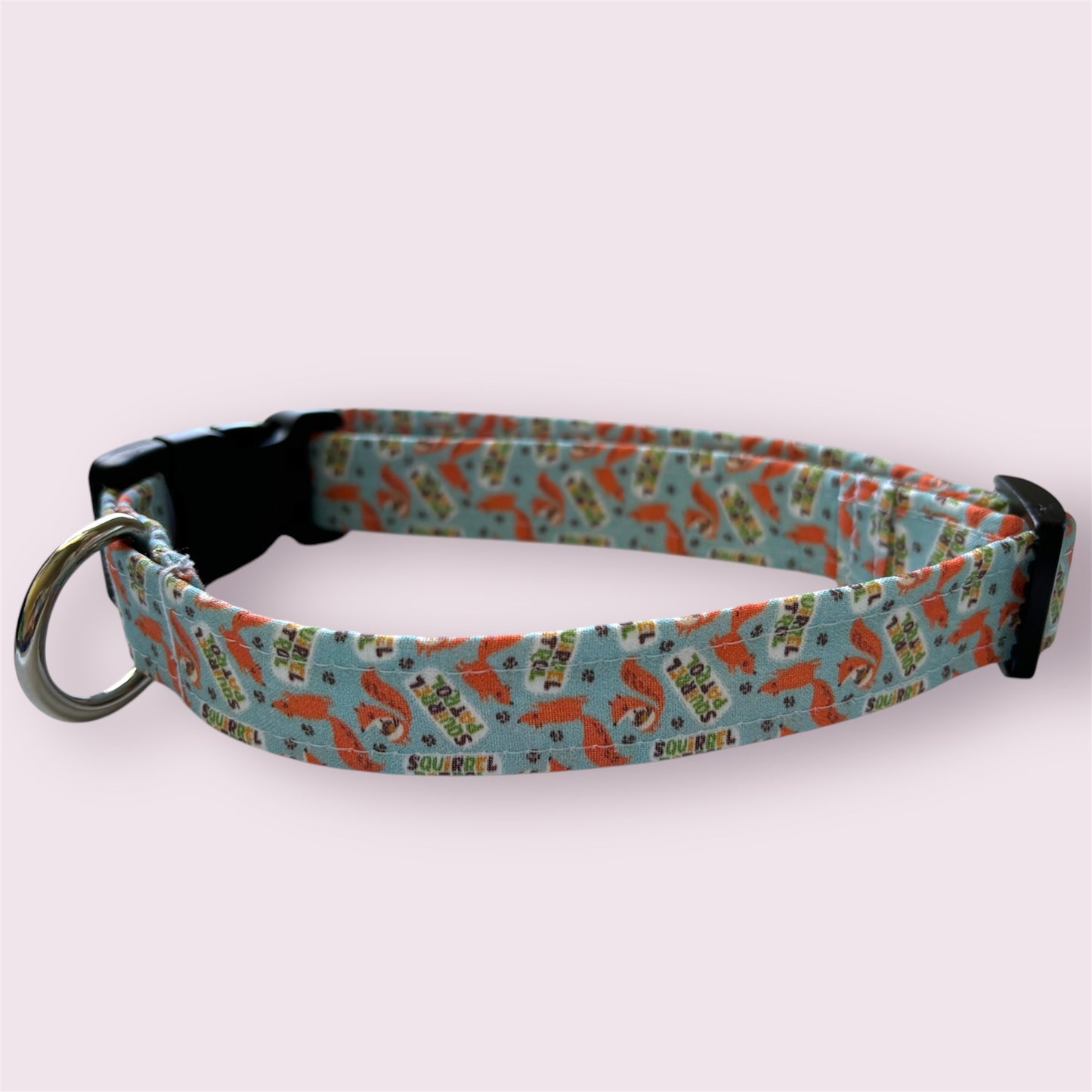 Handmade Dog Collar-Squirrel Patrol