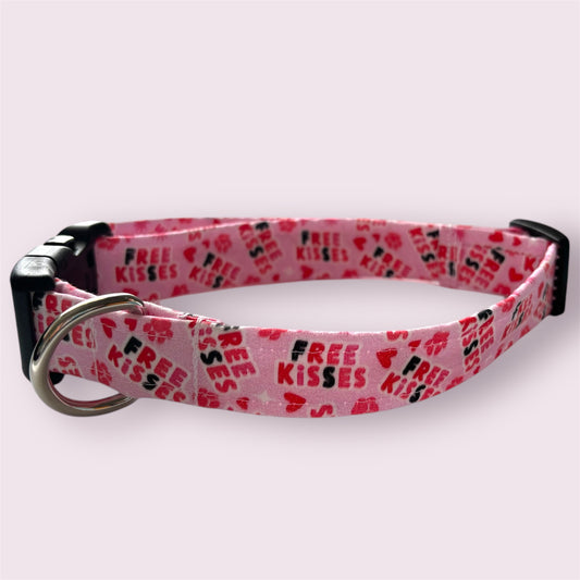 Handmade Dog Collar-Free kisses