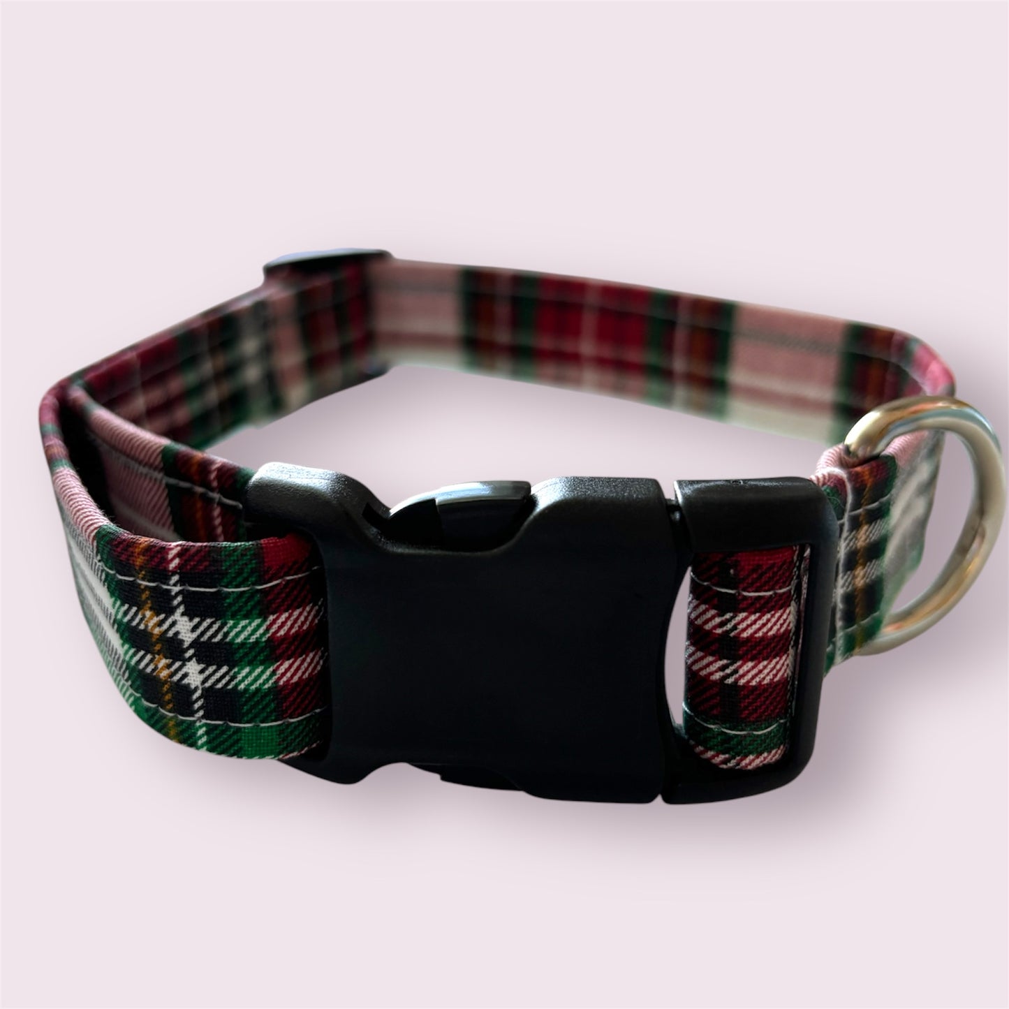 Handmade Dog Collar- Tartan plaid